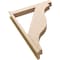 Ekena Millwork 5 1/2-in W x 32-in D x 44-in H Funston Block Rough Cedar Woodgrain TimberThane Outlooker, Primed Tan OUTUR055X32X44FST44RCPR - alternate 5